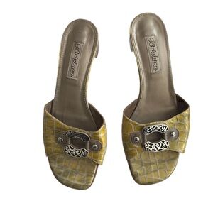 Brighton slip on heeled sandals size 8 M